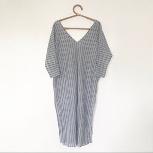 Christy Dawn Rou Blue Sailor Stripe Dress OS/M